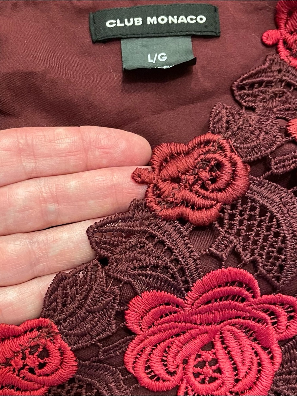 Heavy Layered Ruffle Lace Top - Picture 5 of 7